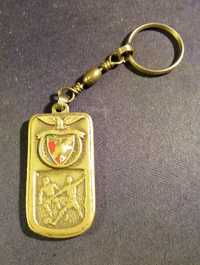 Porta chaves do Benfica (vintage) em latão de Campeão de 86/87