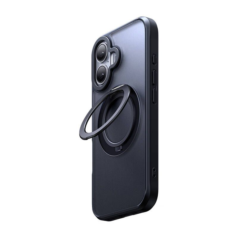 Etui Mcdodo Magsafe Z Stojakiem Do Iphone 16 Ochrona Aparatu Czarne