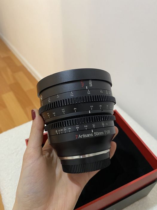 Кинообъектив 7artisans 50 mm Vision T1.05 для байонета Fuji