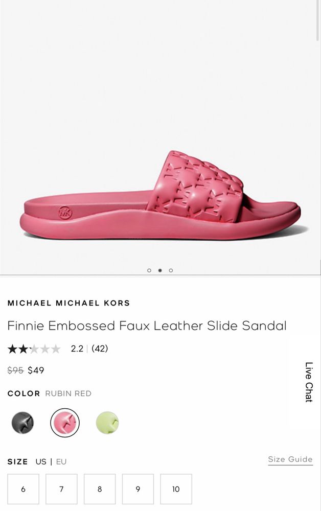 Жіночі шльопанці / босоніжки Michael Kors 25 см.устілка US 8