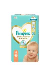 2x Nowe pampersy 3 Pampers Premium Care - 60 szt. 120szt łącznie