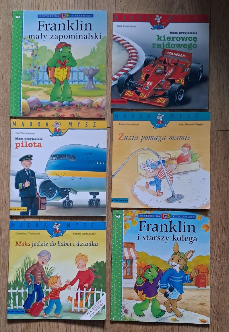 Książki z serii mądra mysz 6 sztuk