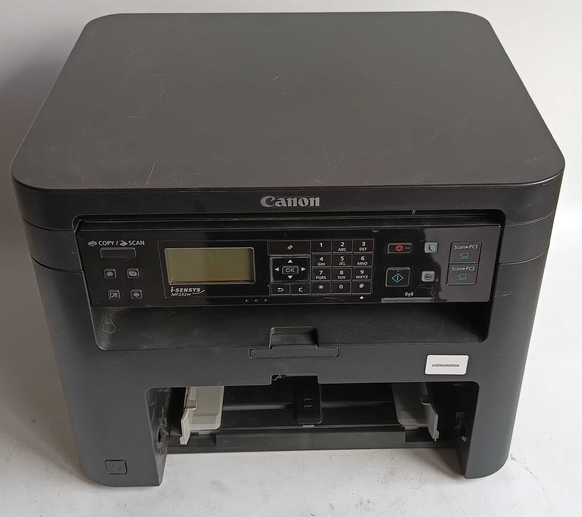 Drukarka wielofunkcyjna laserowa  Canon MF232w - uszkodzona