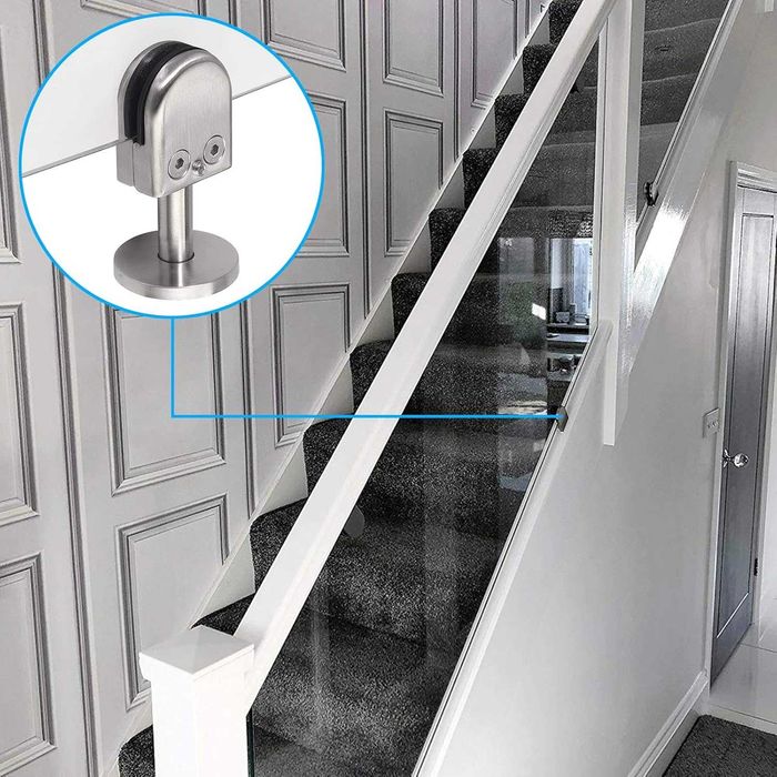 Suporte de vidro - aço inoxidável 304 ajustável braçadeiras para vidro