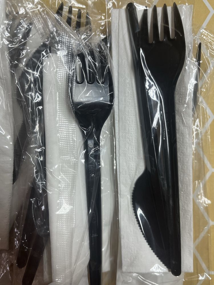 Sztućce jednorazowe łyżka nóż widelec cena za całość