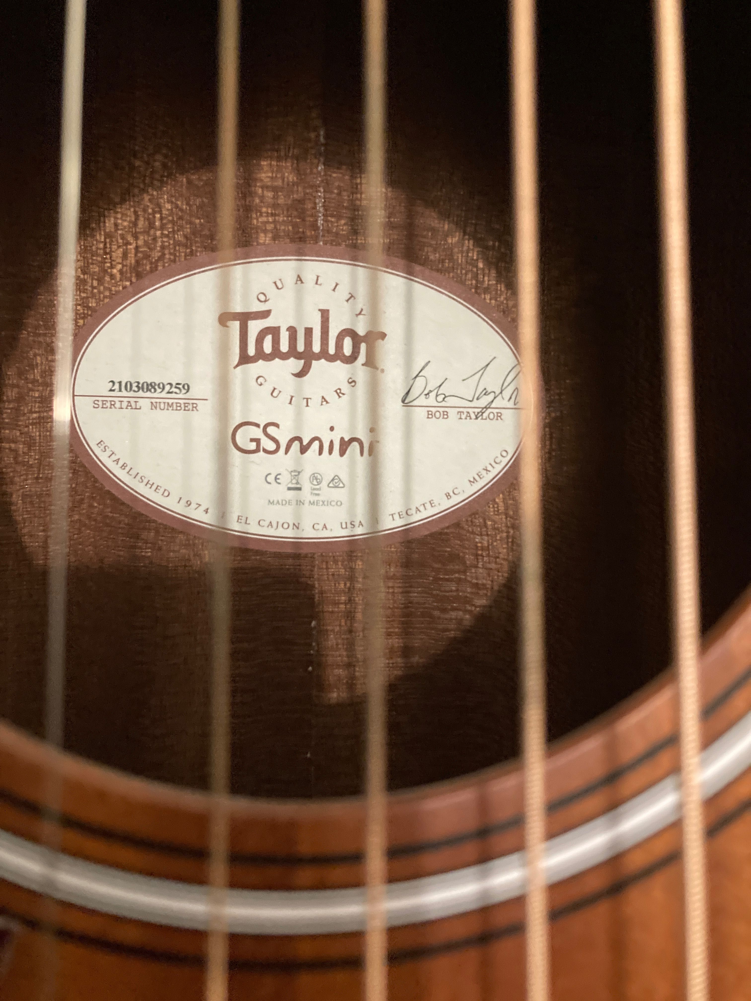 Guitarra Acústica Canhoto Taylor GS Mini Left-Handed Guitar