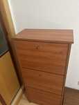 Movel sapateira castanho 3 gavetas