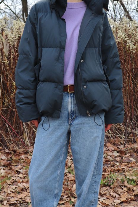 COS Ciemnozielona kurtka puffer