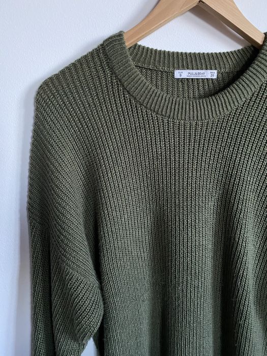 Camisola de malha verde Pull&Bear