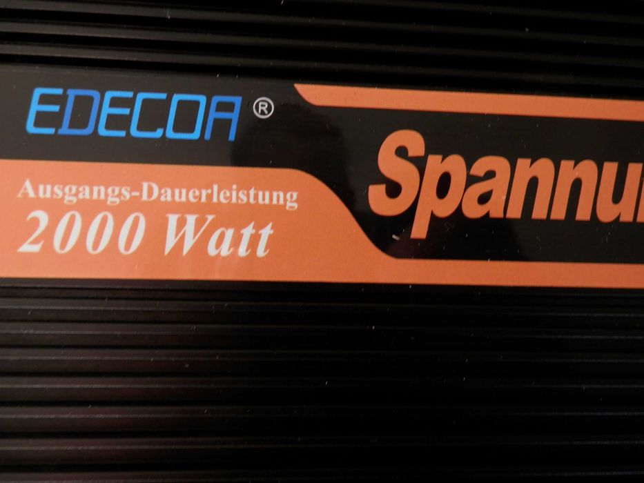 Inversor/Conversor/Inverter para autocaravana EDECOA 2000W