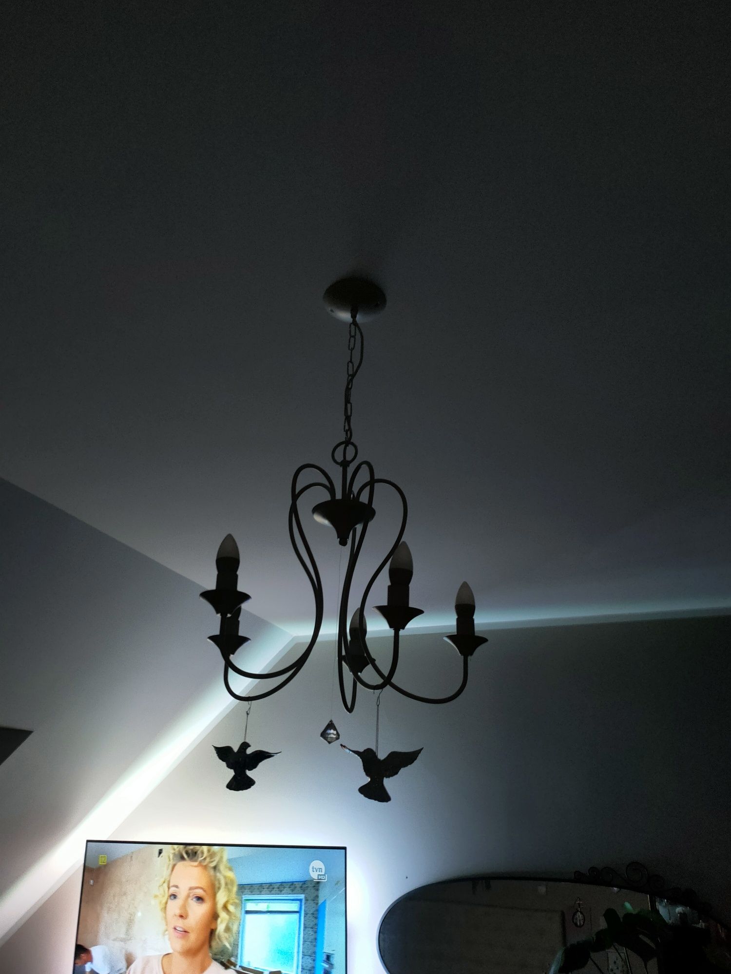 Lampa swiecznikowa 5 ramienna