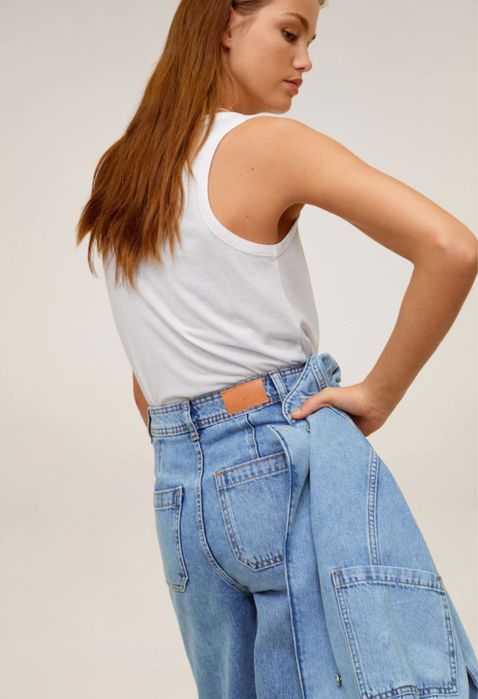 Джинсы CARLOTA Mango голубые