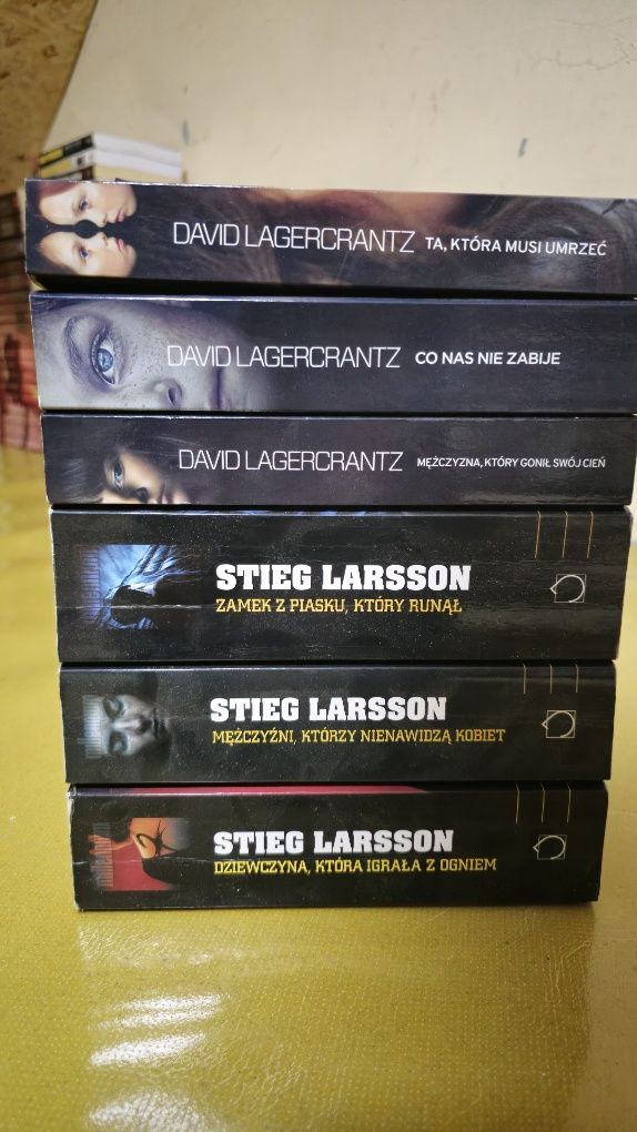 Stieg Larsson & David Lagercrantz – komplet książek z serii Millennium