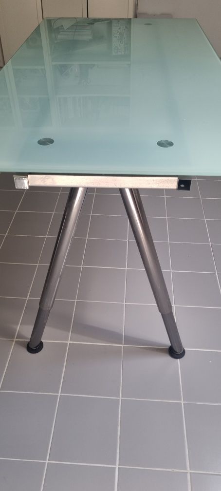 Mesa escritório em vidro
