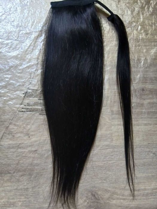 Хвіст (хвост) натуральне волосся натуральные волосы 65, 60, 57, 48 см