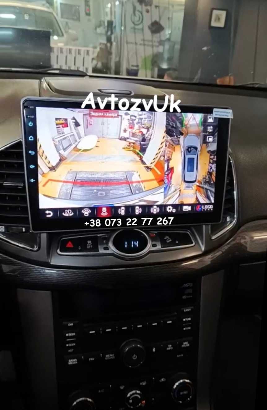 Магнитола CAPTIVA Chevrolet GPS Tesla Каптива 2 din CarPlay Android 14