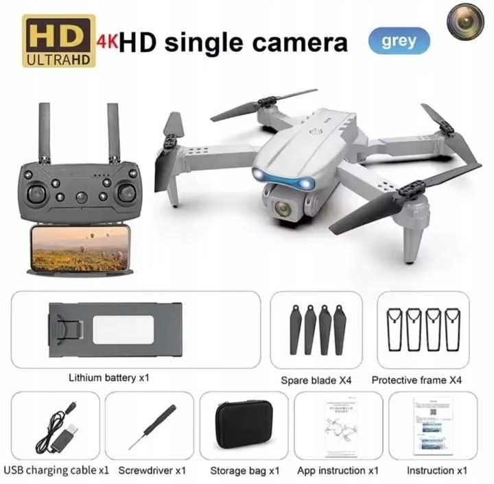 Dron E99 Kamera Unikanie przeszód Obrót 360