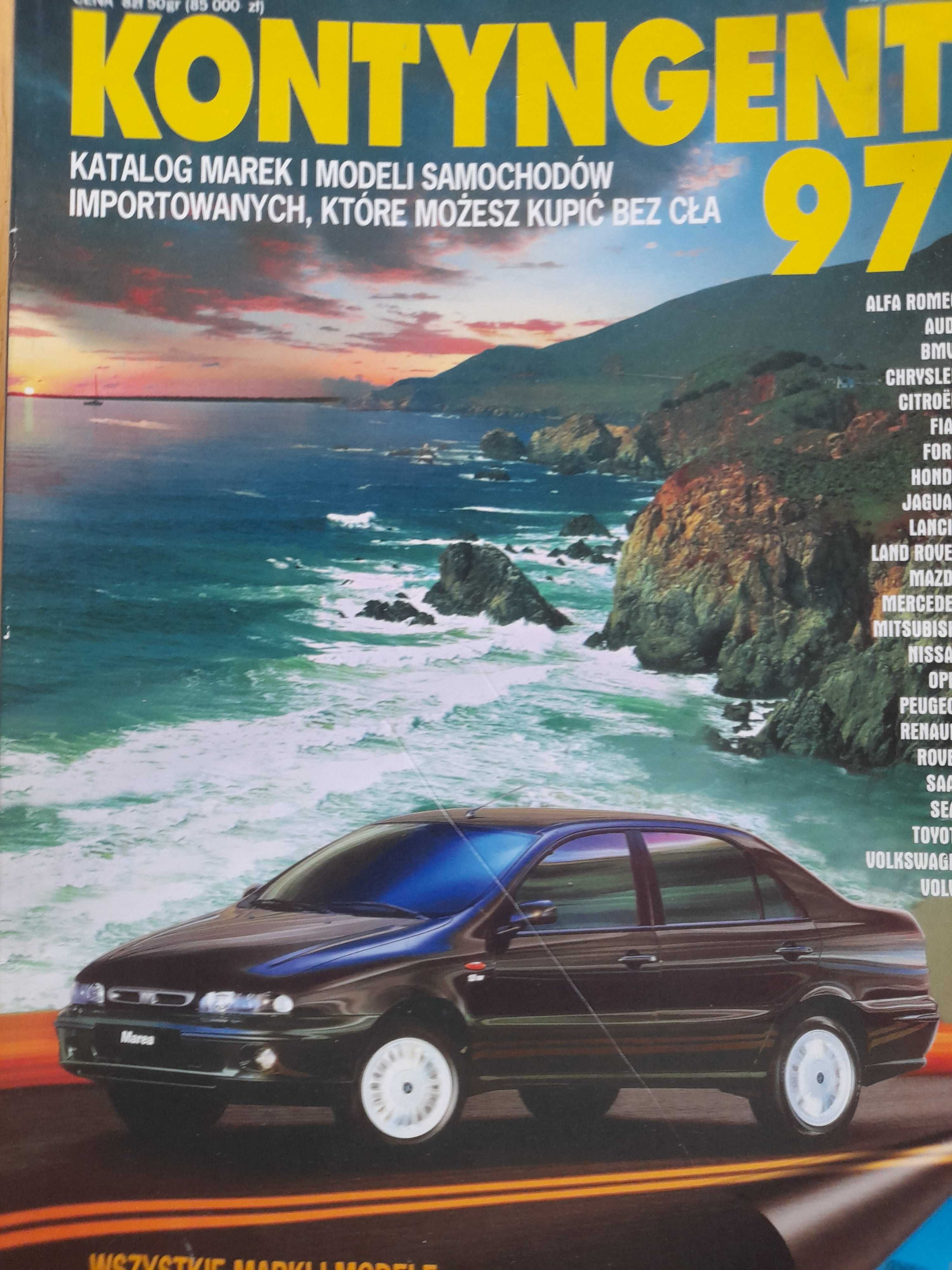 Katalog Kontyngent 97 Alfa, BMW, Fiat, Lancia, Land Rover, rok 1997