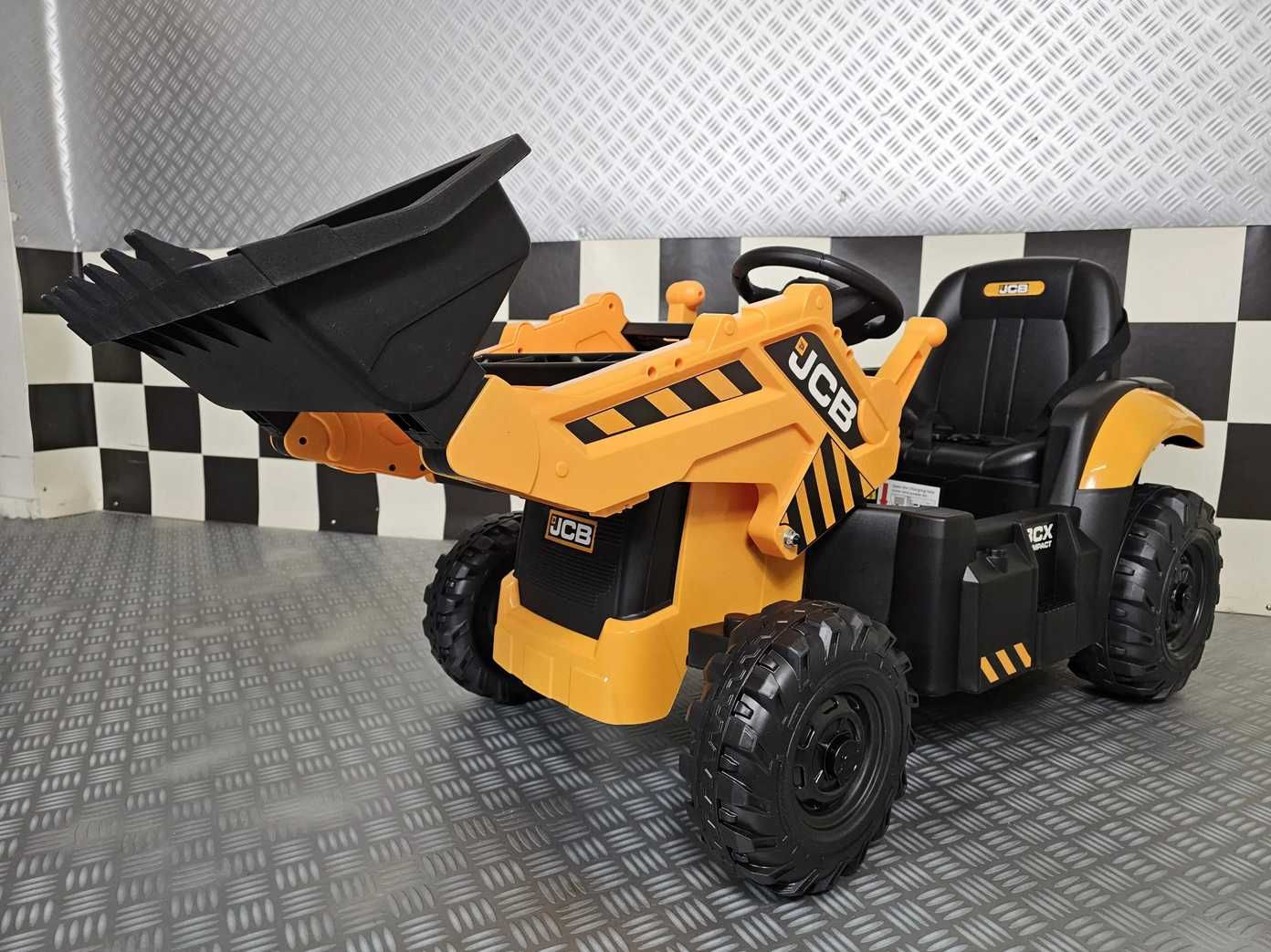TRAKTOR Koparka Ładowarka JCB Spychacz Ciągnik Auto AKUMULATOR DZIECI