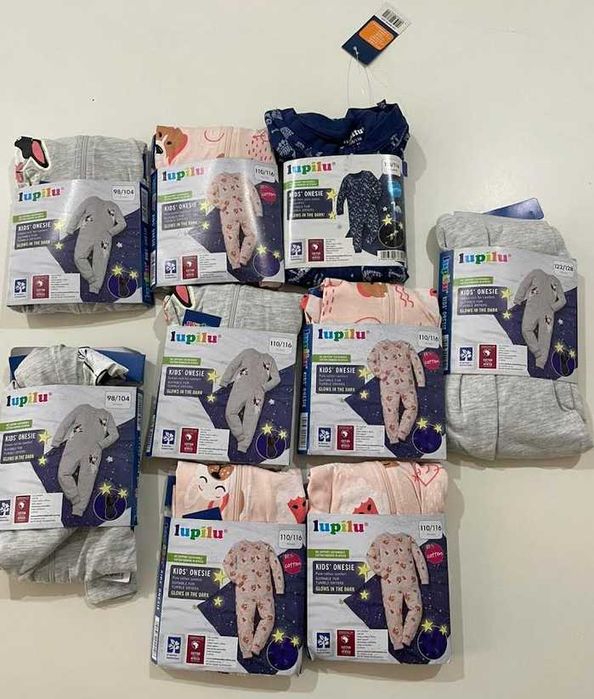 Сліп суцільна піжама Lupilu - 86-92, 98-104, 110-116, 122-128, 134-140