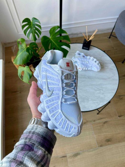 !SALE! Nike Shox TL White Silver 36 37 38 39 40 41 42 43 44 45 46 шокс