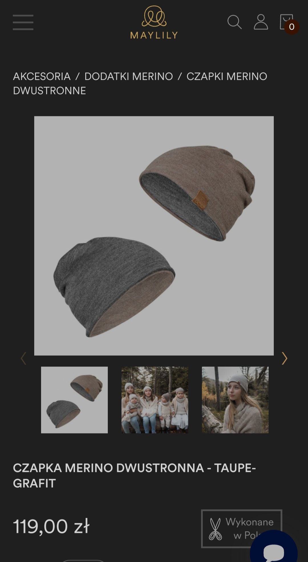 Komplet merino Maylily, 100%wełna