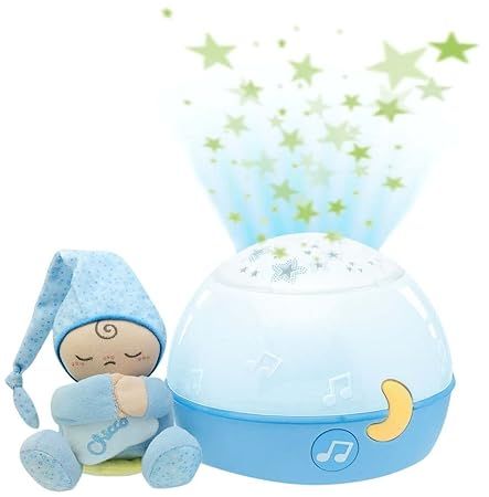 Chicco Goodnight Stars niebieska lampka i projektor z muzyką