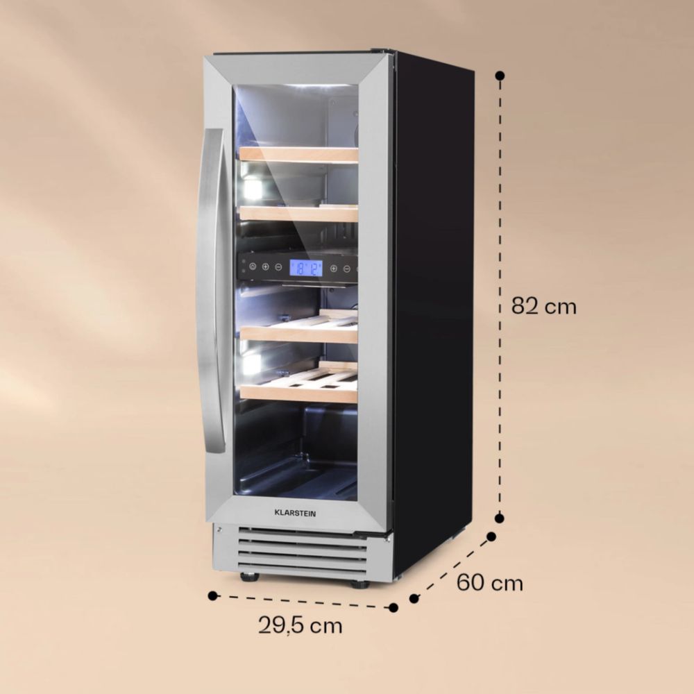 Vinovilla 17 built-in duo onyx edition chlodziarka do wina