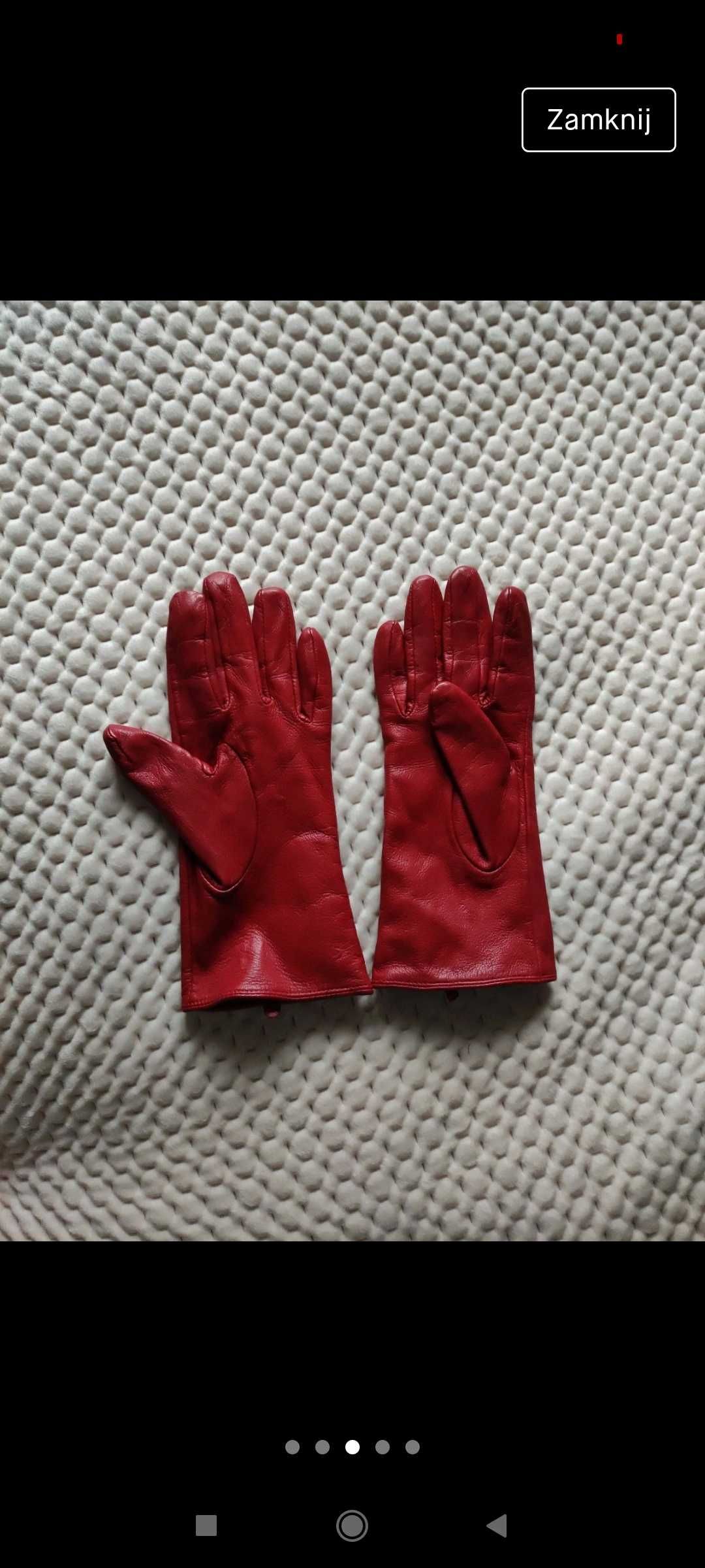 Rękawiczki ze skóry, czerwone rękawiczki, rękawiczki, leather dents