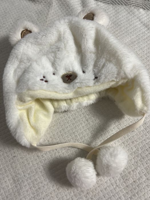 Зимняя детская шапка 6-12 месяцев