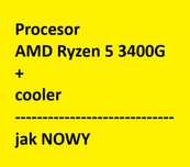 Procesor AMD Ryzen 5 3400G + cooler - jak NOWY