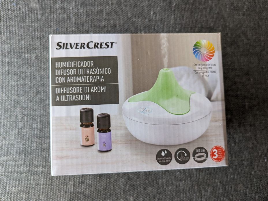 Ambientador silvercrest com óleos