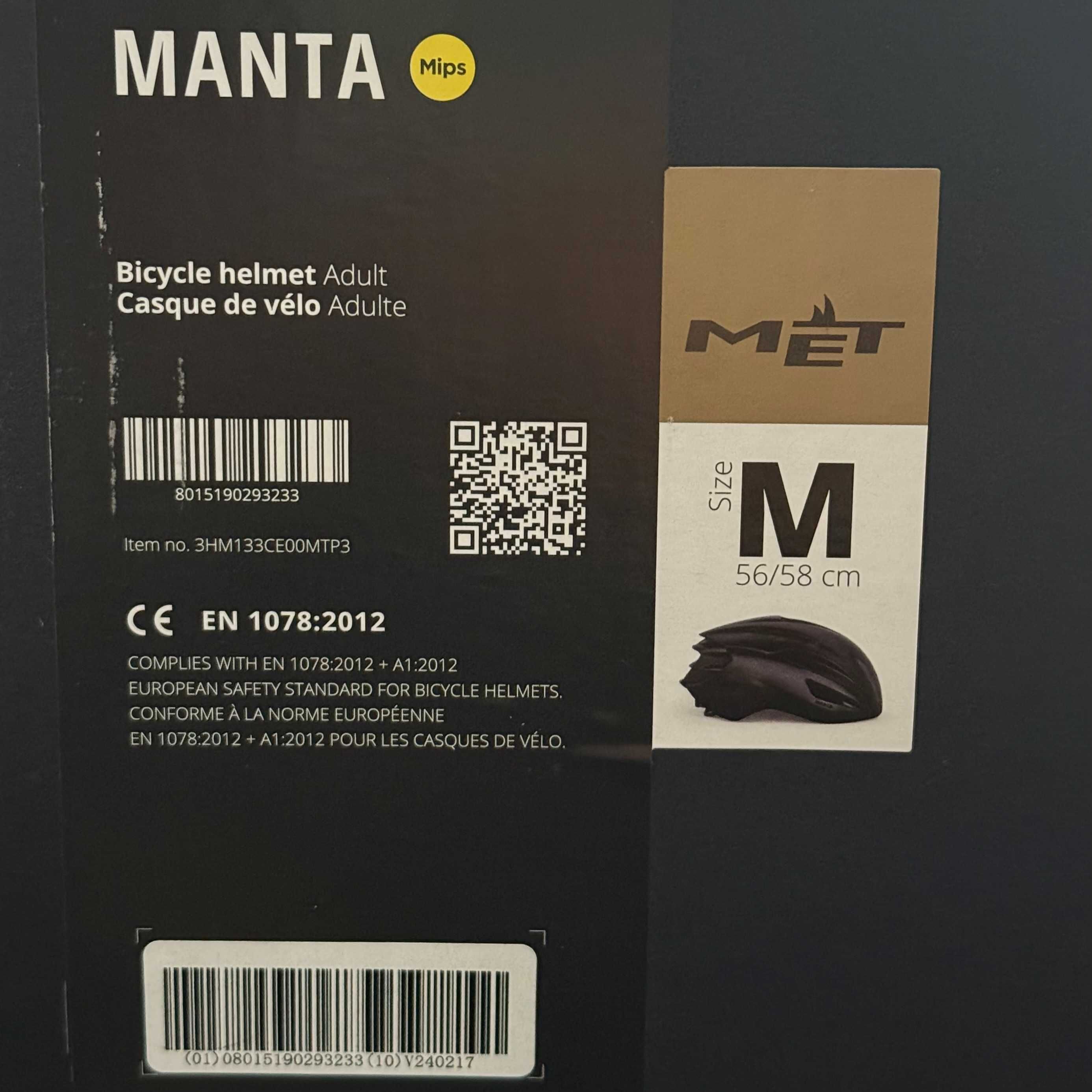 Kask rowerowy MET Manta MIPS Tadej Pogacar black M