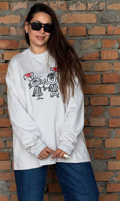 Батник  cвітер  жіночий оверсайз