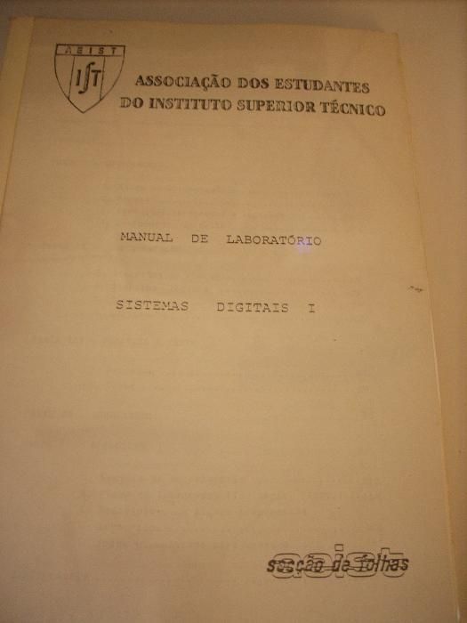 4 Manuais técnicos de Informática do Instituto Superior Técnico