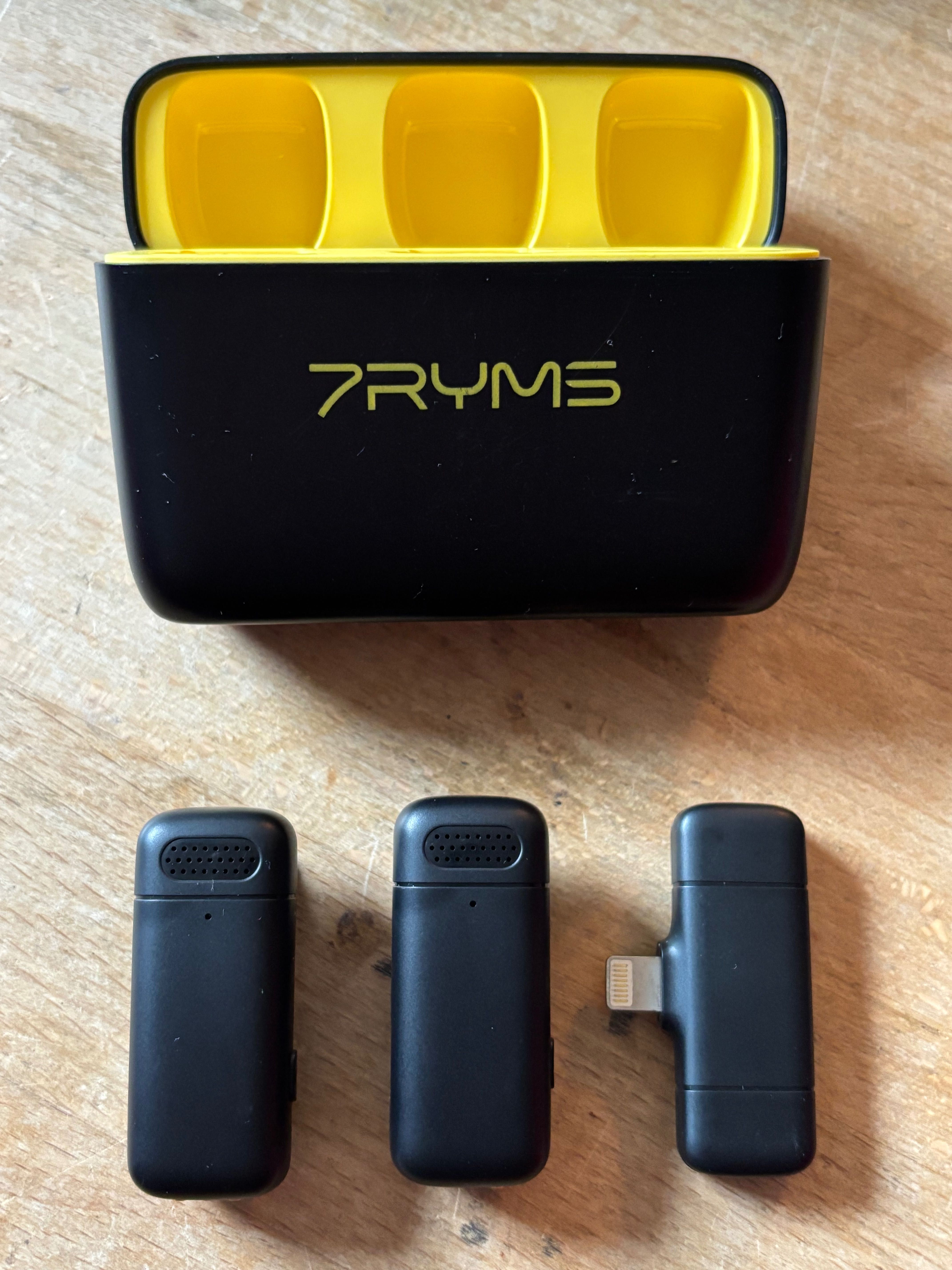 2 mikrofony bezprzewodowe 7Ryms na lightning, JAK NOWE, faktura VAT