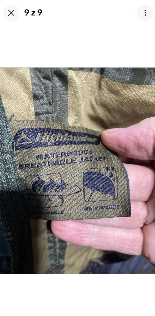Bluza na ryby lub do lasu Highlander Woodland DPM Waterproof  L