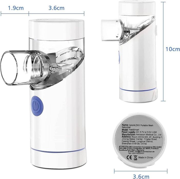 Ультразвуковий аерозольний небулайзер-інгалятор для аерозольної терапі