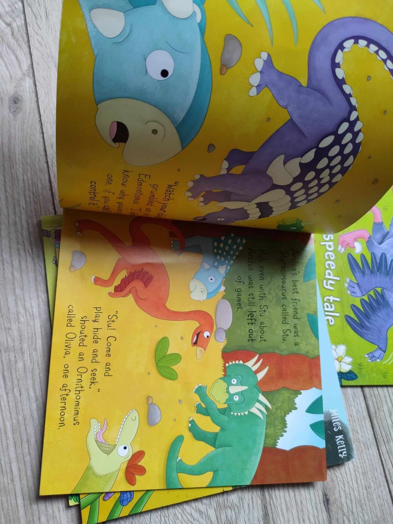 Książeczki anglojęzyczne english for kids dinozaur dinosaur adventures