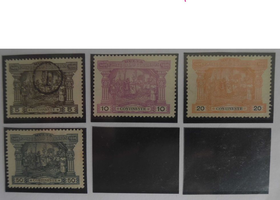 Selos Portugal 1898-Porteado Descobrimento India NOVOS e usado