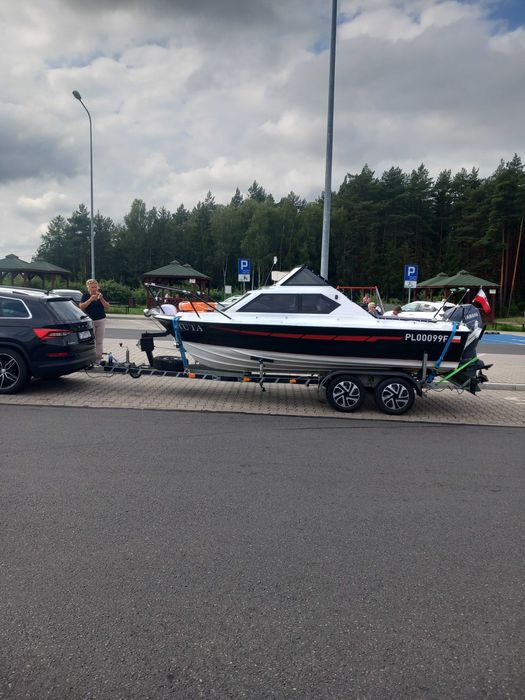Łódź motorowa Skibsplast,silnik Yamaha 60 km,przyczepa,zamienię !!!