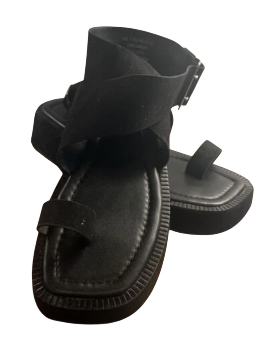 ASOS zamszowe sandały gladiatorki 36 37 skórzane skóra nat. gothic NEW