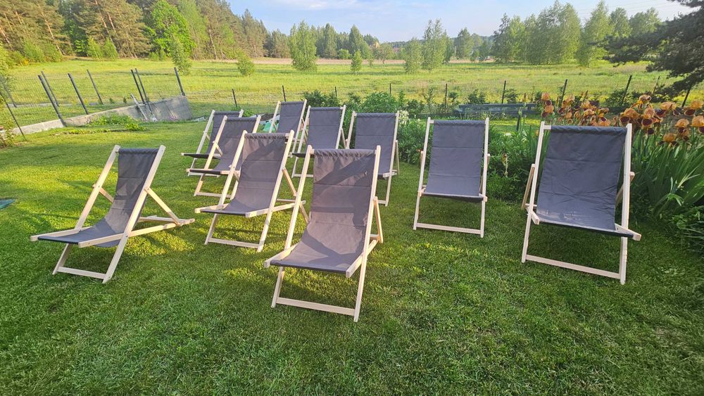 Leżaki plażowe, stoliki skrzynki - wynajem