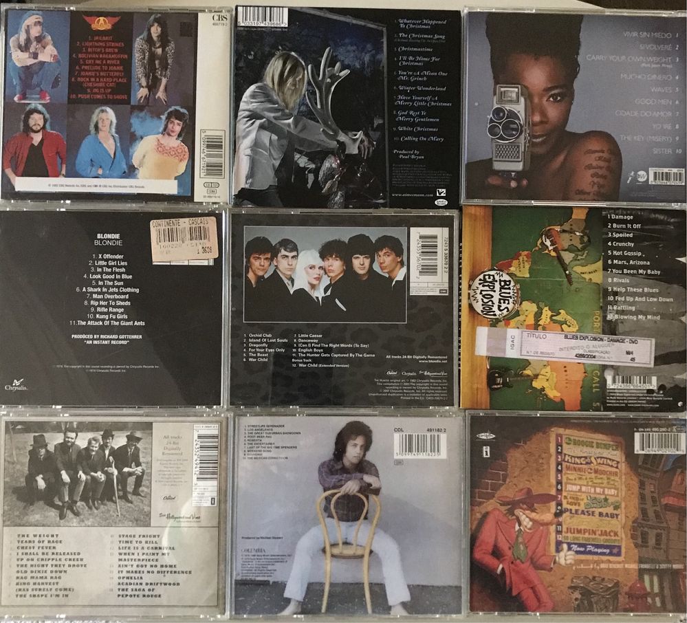 CDs Pop Rock (A-B) Aerosmith, Blondie, Buika, The Band, Billy Joel