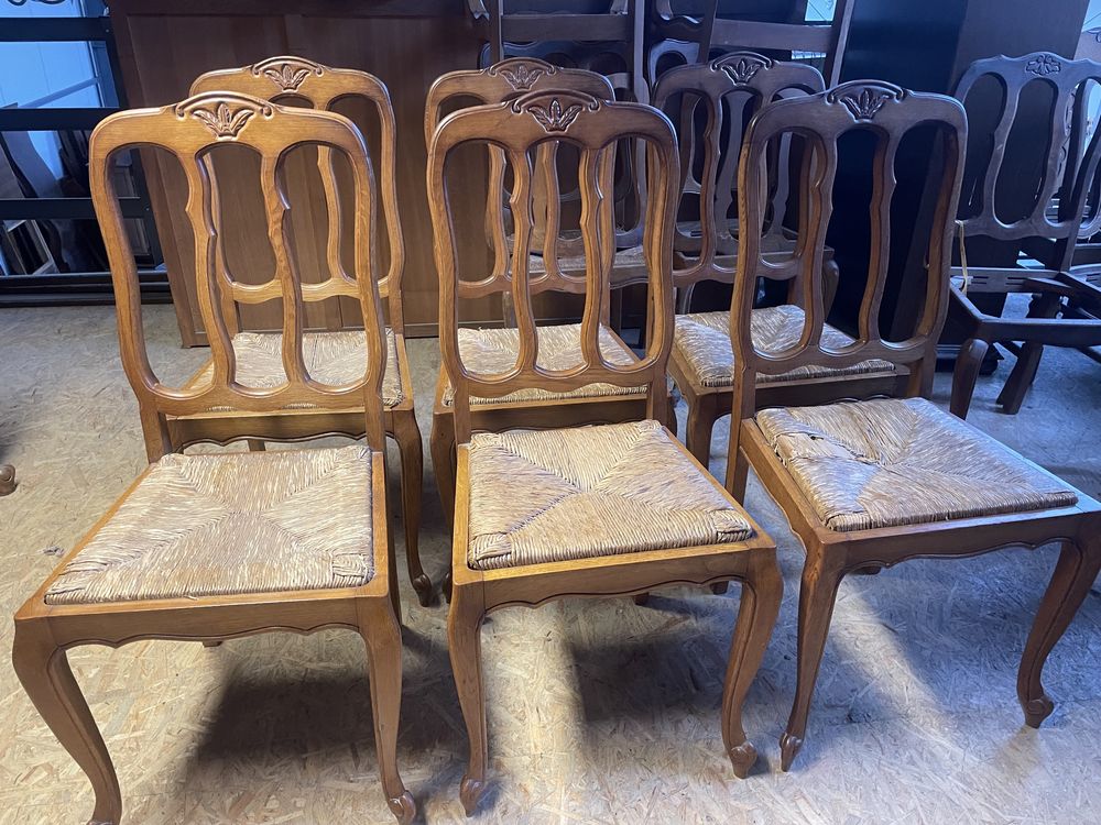 Stół+6 krzeseł komplet w stylu ludwikowskim