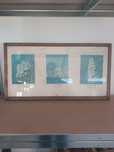 Quadro antigo com imagens do navio escola Sagres