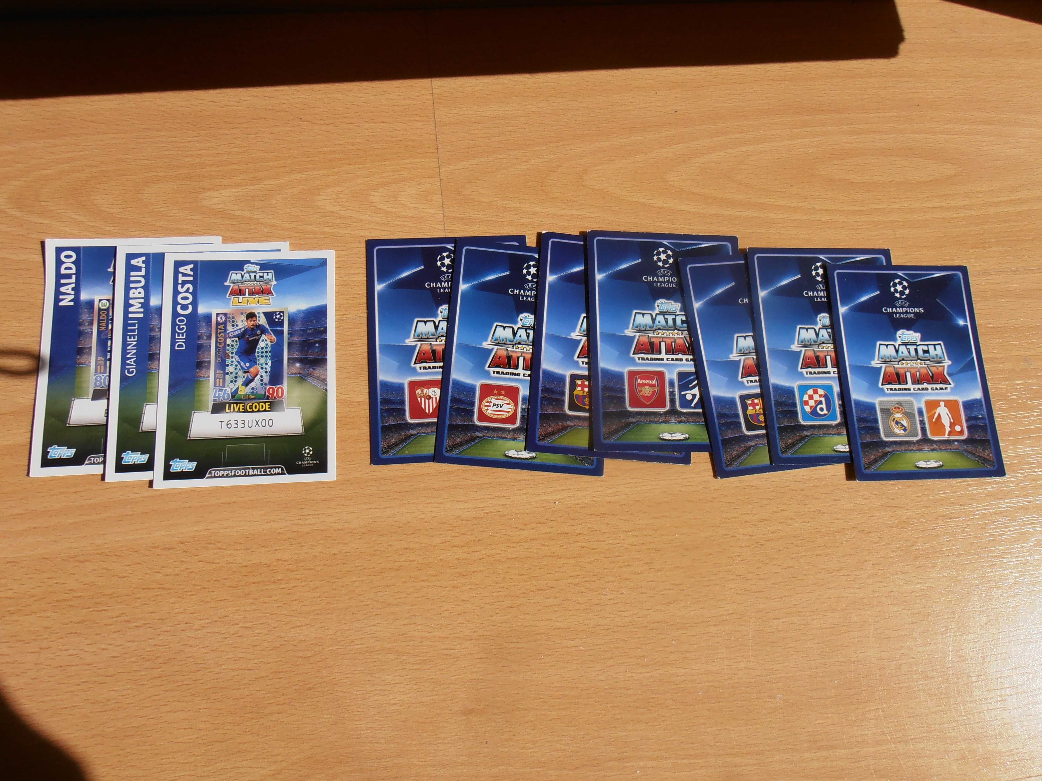 karty topps MATCH ATTAX UEFA ChampionsLeague 7szt.