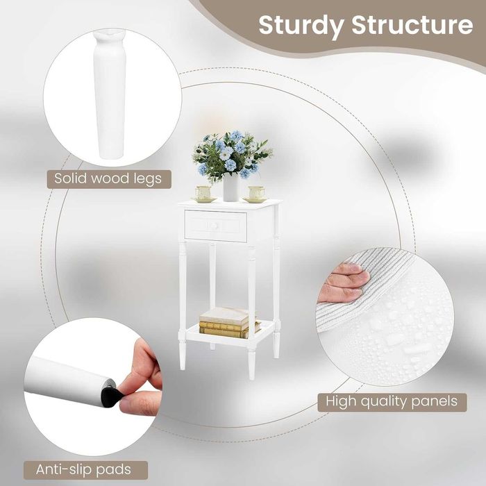 Nowa szafka nocna / stolik wysoki / półka / nakastlik / półka !K277!