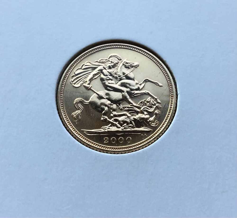 Moeda libra de ouro 2000 (gold sovereign)