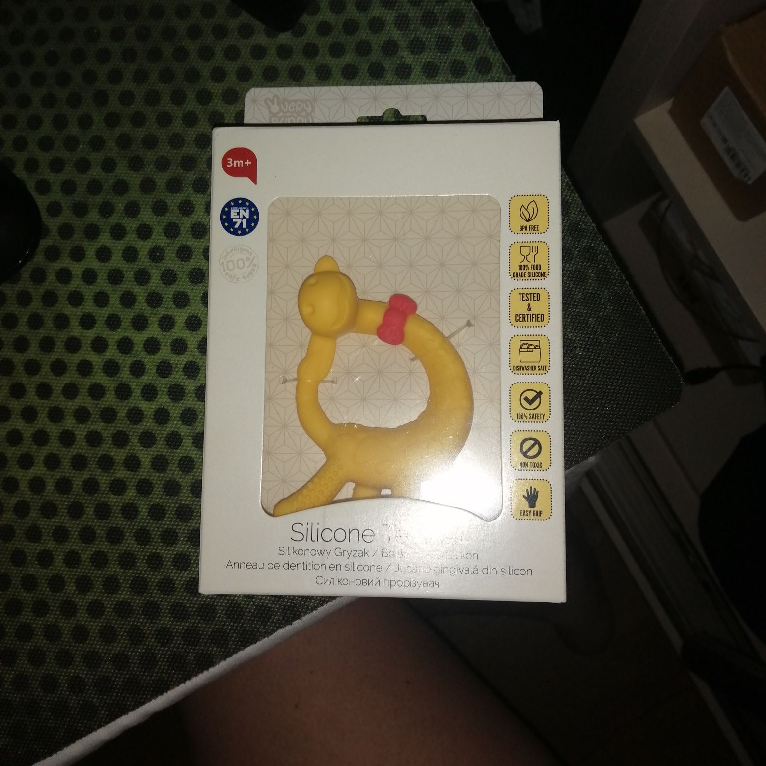 Gryzak dla niemowląt silikonowy żyrafa Very Bunny